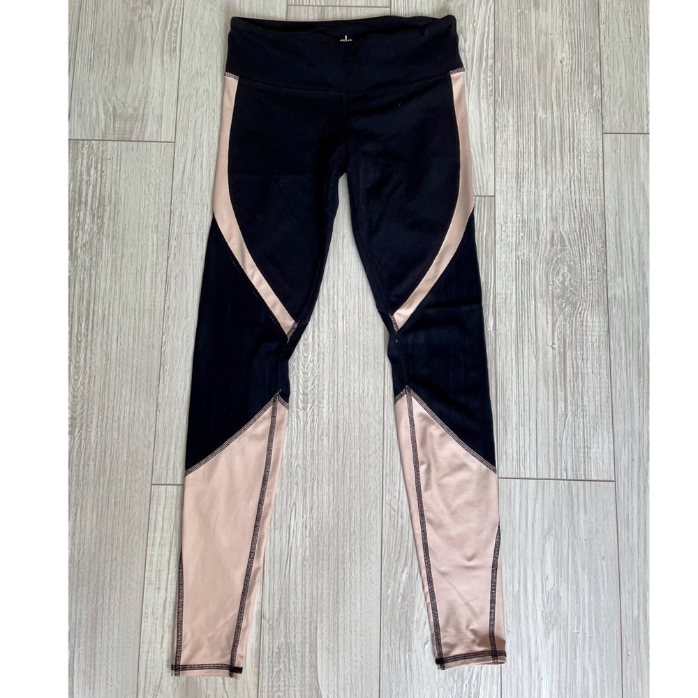 ALO Yoga Nude/Open Pattern Leggings